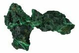 Silky Fibrous Malachite Cluster - Congo #138664-1